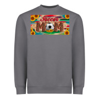 Storm soccer mom with ball and sunflower and serape licanse plate Heavyweight Sweatshirt - Artiststas