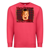 Cardinal Merry Christmas You Filthy Animal Premium Sweatshirt - Bettercallsaul