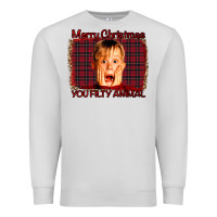 Dove Grey Merry Christmas You Filthy Animal Premium Sweatshirt - Bettercallsaul