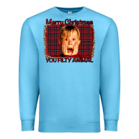 Ocean Blue Merry Christmas You Filthy Animal Premium Sweatshirt - Bettercallsaul