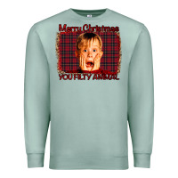 Seafoam Merry Christmas You Filthy Animal Premium Sweatshirt - Bettercallsaul