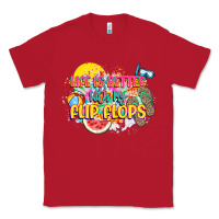 Red Life is better with my flip flops Classic Tee - NancyCooperArtShop