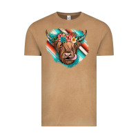 Vintage Camel highland cow serape Vintage Tee - JahusDesignShop