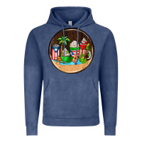 Vintage Denim puerto rico coasters Vintage Hoodie - AdoDesignShop