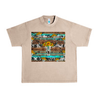 French Oak longhorn bull skull cowhide leopard turquoise Urban Heavy Tee - Artiststas
