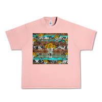 Salmon longhorn bull skull cowhide leopard turquoise Urban Heavy Tee - Artiststas