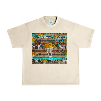 Sandshell longhorn bull skull cowhide leopard turquoise Urban Heavy Tee - Artiststas