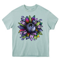 Arona blueberry sunflower Heavy Core Tee - texasbilliewilder