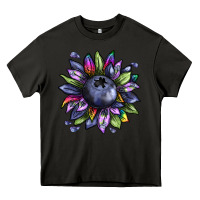 Asphalt blueberry sunflower Heavy Core Tee - texasbilliewilder