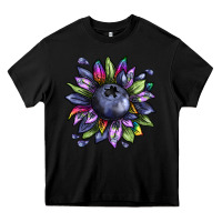 Black blueberry sunflower Heavy Core Tee - texasbilliewilder