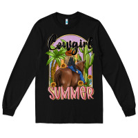 Black cowgirl summer Long Sleeve Tee - MaliasSmallBusiness