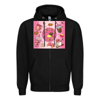 Black cafecito y chisme Zipper Hoodie - MaliasSmallBusiness