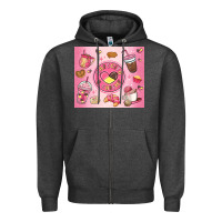 Charcoal Heather cafecito y chisme Zipper Hoodie - MaliasSmallBusiness