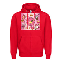 Red cafecito y chisme Zipper Hoodie - MaliasSmallBusiness