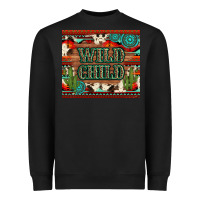 Black wild chıld aztec gemstone and cactus Heavyweight Sweatshirt - Artiststas