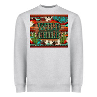 Heather Grey wild chıld aztec gemstone and cactus Heavyweight Sweatshirt - Artiststas