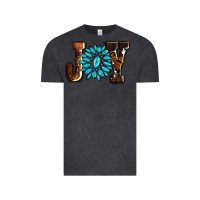 Vintage Black joy with gemstone ado Vintage Tee - AdoDesignShop