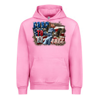 Fuchsia Pink Born to be free Urban Hoodie - CowGirlArtShop