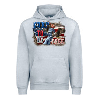 Heather Grey Born to be free Urban Hoodie - CowGirlArtShop