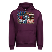 Mauve Wine Born to be free Urban Hoodie - CowGirlArtShop