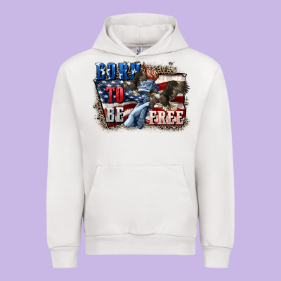 Born To Be Free Urban Hoodie Designed By Cowgirlartshop