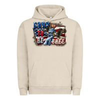 Pigment French Oak Born to be free Urban Hoodie - CowGirlArtShop