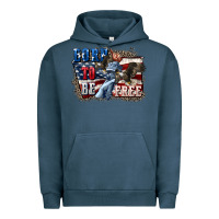 Pigment Midnight Navy Born to be free Urban Hoodie - CowGirlArtShop