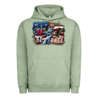 Pigment Oil Green Born to be free Urban Hoodie - CowGirlArtShop