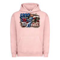 Pigment Salmon Born to be free Urban Hoodie - CowGirlArtShop