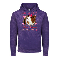 Cloud Purple Just A Girl Love Who Loves Guinea Pigs Vintage Hoodie - Artiststas