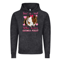 Vintage Black Just A Girl Love Who Loves Guinea Pigs Vintage Hoodie - Artiststas