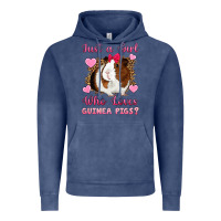 Vintage Denim Just A Girl Love Who Loves Guinea Pigs Vintage Hoodie - Artiststas