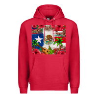 Cardinal Mexican and Puerto Rico flag Premium Hoodie - texasbilliewilder