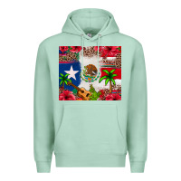 Seafoam Mexican and Puerto Rico flag Premium Hoodie - texasbilliewilder