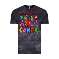 Cloud Black all you need is candy Vintage Tee - AdoDesignShop