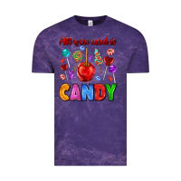 Cloud Purple all you need is candy Vintage Tee - AdoDesignShop