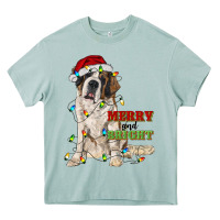 Arona merry and bright saint bernard Heavy Core Tee - RanaPortraitStore