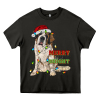 Asphalt merry and bright saint bernard Heavy Core Tee - RanaPortraitStore