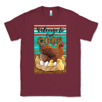 Burgundy Western Welcome To Our Coop Classic Tee - LillyAllenDesigns