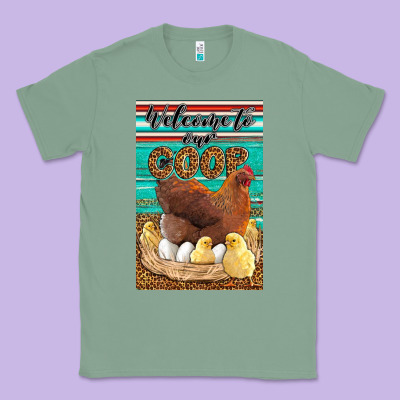 Western Welcome To Our Coop Classic Tee Designed By Lillyallendesigns