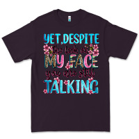 Plum yet,despite the look on my face you are still talk Premium Tee - Zillion Design Studio