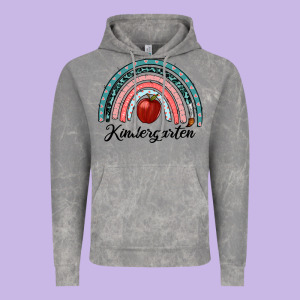 Kindergarten Rainbow Vintage Hoodie Designed By Ranaportraitstore