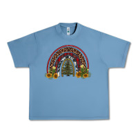 Pebble Blue rainbow tree Urban Heavy Tee - AdoDesignShop