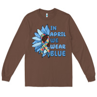 Chestnut in april we wear blue Long Sleeve Tee - MaliasSmallBusiness