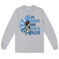 Moon Dust in april we wear blue Long Sleeve Tee - MaliasSmallBusiness