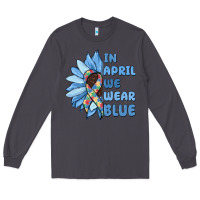 Smoke in april we wear blue Long Sleeve Tee - MaliasSmallBusiness