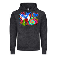 Vintage Black western leopard puerto rico hearts Vintage Hoodie - AdoDesignShop