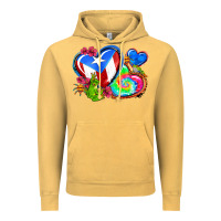 Vintage Mustard western leopard puerto rico hearts Vintage Hoodie - AdoDesignShop