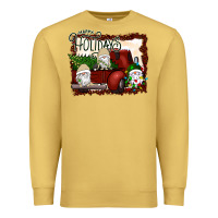 Antique Gold happy holidays gnomes Christmas Truck Premium Sweatshirt - Bettercallsaul