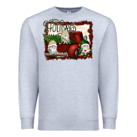 Heather Grey happy holidays gnomes Christmas Truck Premium Sweatshirt - Bettercallsaul
